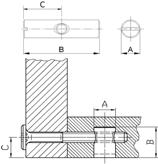 Гайка бочонок м 8/12х16х8 в уп 50 шт